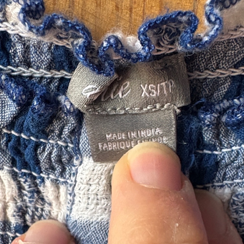 Aerie Navy and White Checkered Sundress - Picture 4 of 8